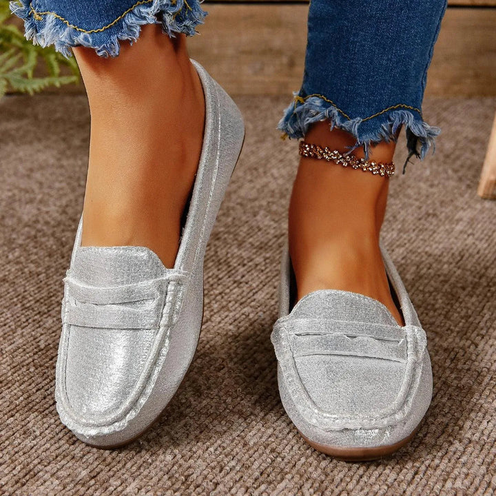 Echoarchiv | Gommino Flat Crossed Soft Sole Women
