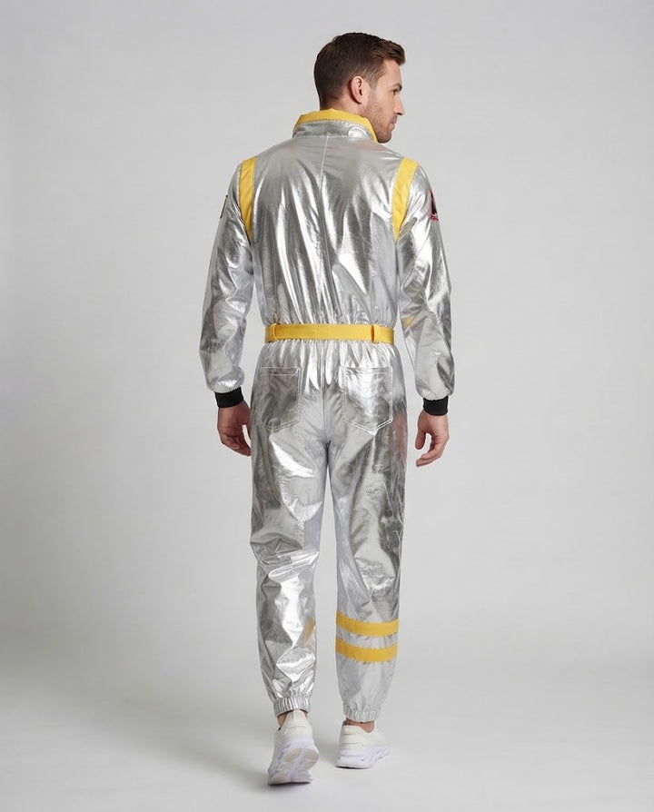 Herren futuristischen Raumanzug mit reflektierender Oberfläche Echo Archiv
