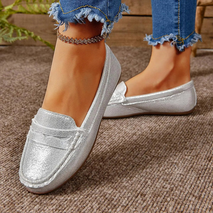 Echoarchiv | Gommino Flat Crossed Soft Sole Women