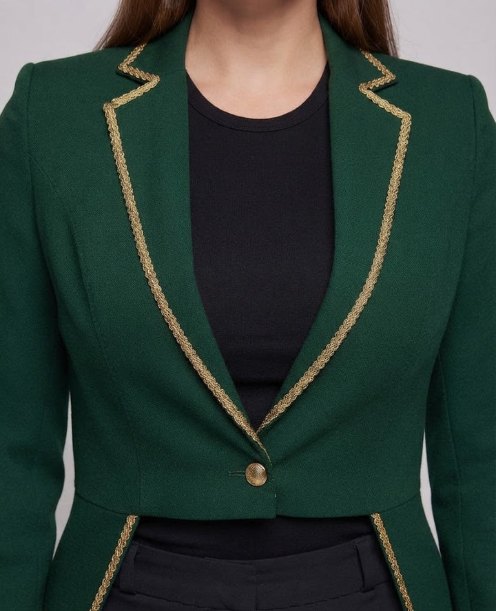 Damen elegante Frack mit kunstvollen Verzierungen Echo Archiv