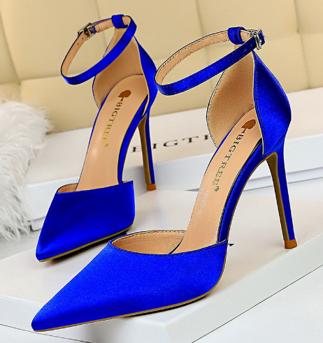 Dünne Wildleder Sandalen Pumps mit Hohem Absatz – Sorelia