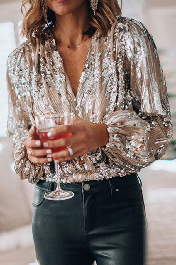 Echoarchiv - Elegante Glamour Bluse