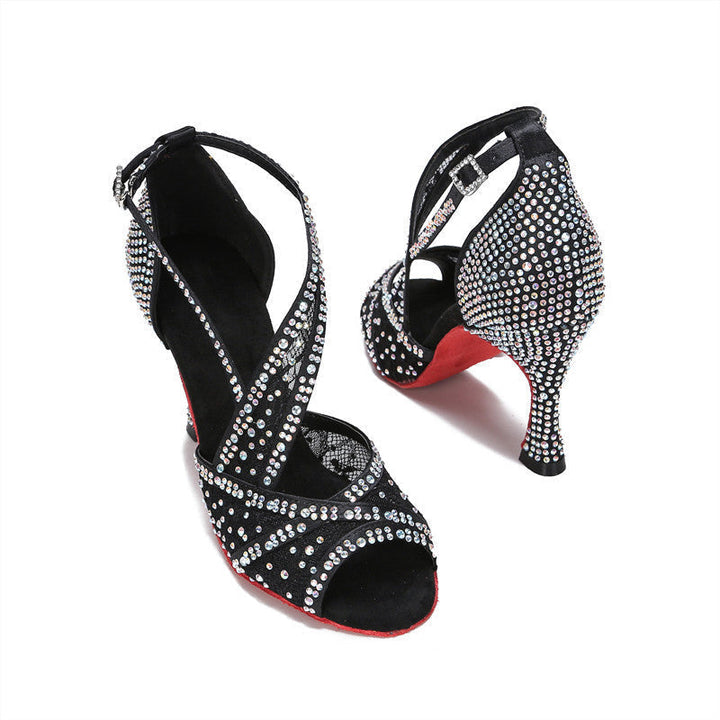 Echoarchiv | mit Diamanten Besetzte Lateinische Tanzschuhe Frauen Erwachsene