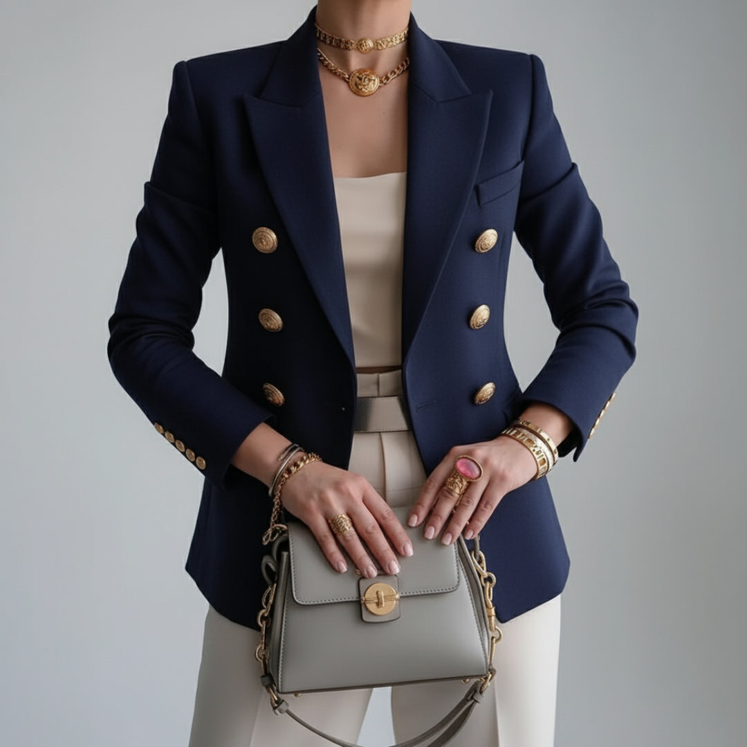 Echoarchiv | Damen Doppelreihiger Blazer