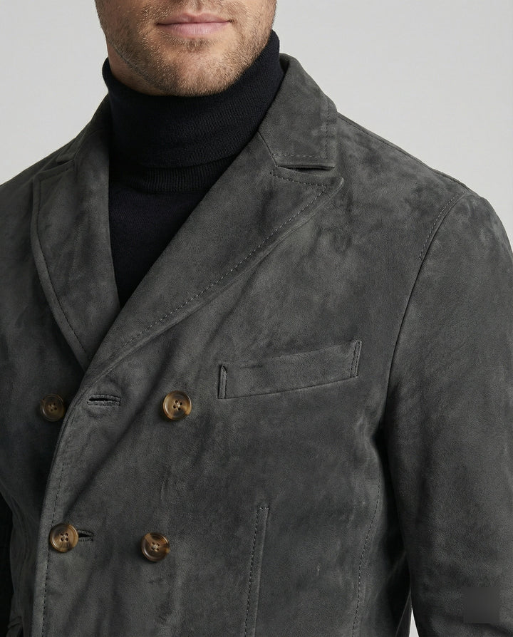 Echoarchiv - Klassischer Herbst Doppelreihiger Blazer für Männer