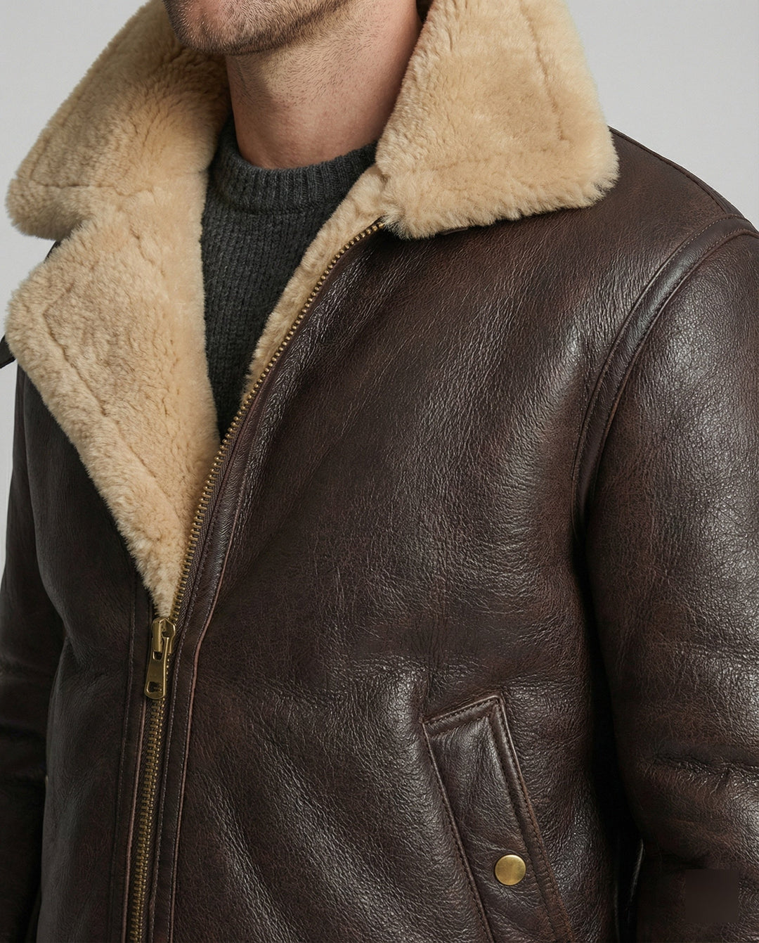 Echoarchiv | Schaffell Fliegerjacke
