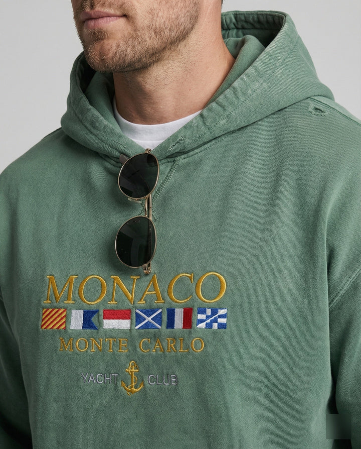 Echoarchiv | Herren Hoodie aus Baumwollmischung mit luxuriösem Monaco-Design für lässige und schicke Anlässe
