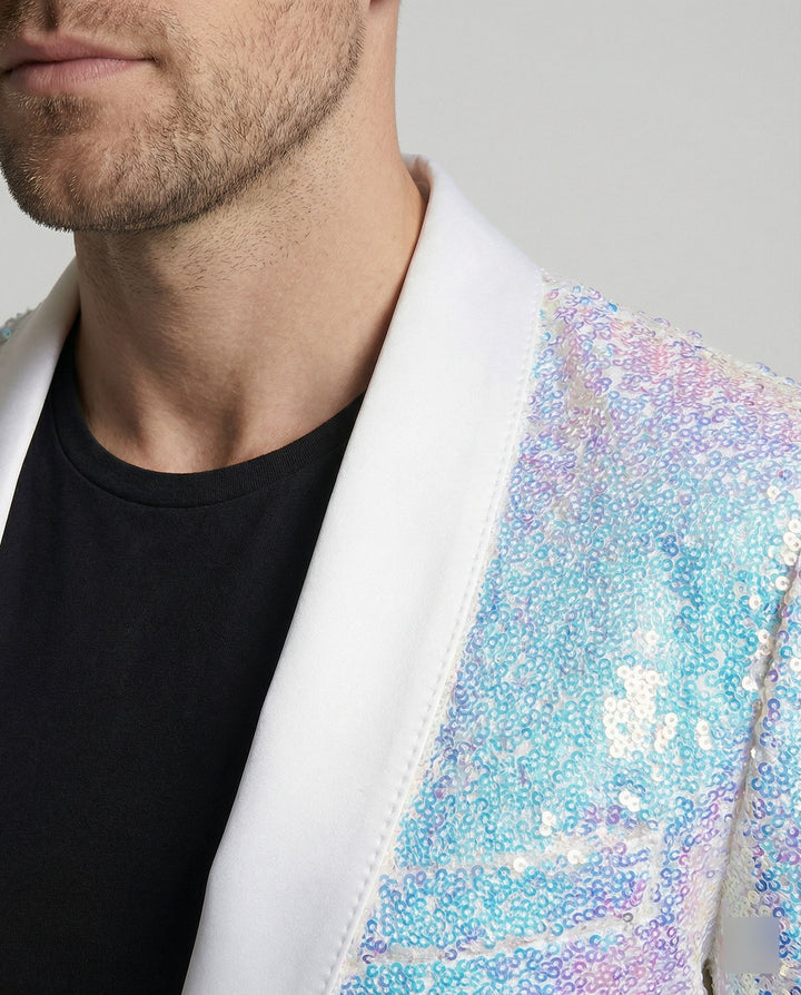 Glamouröser Pailletten Blazer Herren – Valéne