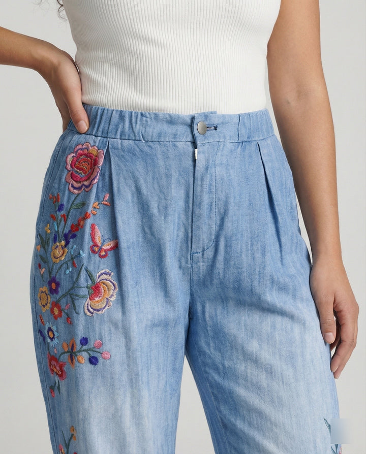 Echoarchiv | Floral Print Lockere JEchoarchivnshose für Frauen