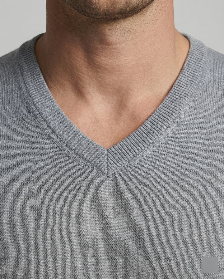 Herren V-Ausschnitt Feinstrickpullover Echoarchiv