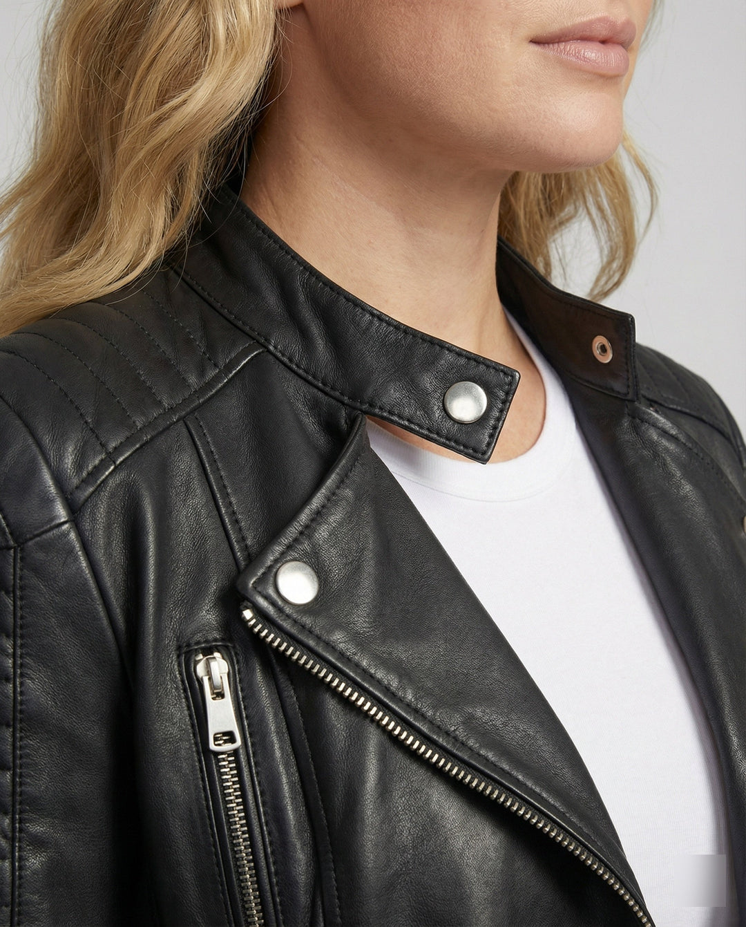 Echoarchiv | Damen Lederjacke Stilvoll Zeitlos