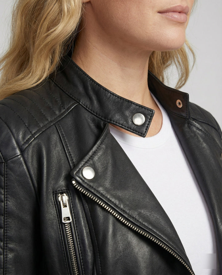 Echoarchiv | Damen Lederjacke Stilvoll Zeitlos