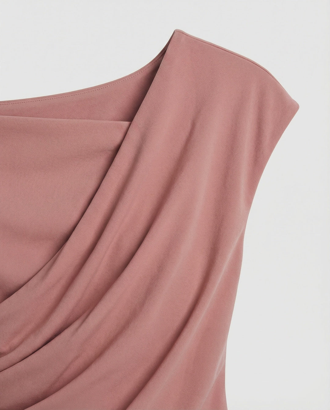 Damen Elegantes Drapiertes Oberteil mit asymmetrischem Schnitt Echoarchiv