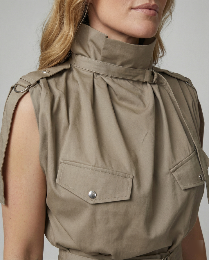 Echoarchiv | Damen Stylischer Moderner Jumpsuit Ärmellos