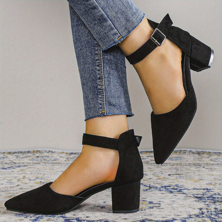 Echoarchiv | Damen Sandalen mit Blockabsatz Schnürung, mit Knöchelriemen, Elegant