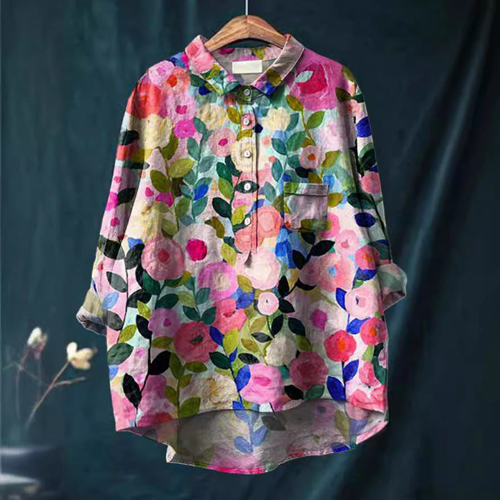 Bluse aus Baumwoll