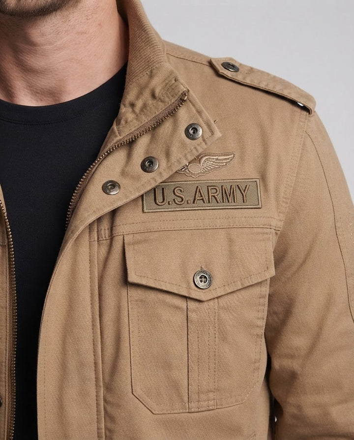 Herren Militärisch inspirierte Utility-Jacke Echo Archiv
