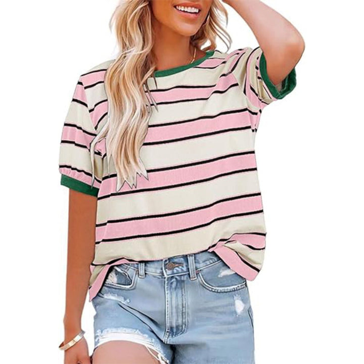 Echoarchiv | Gestreiftes T-Shirt mit Rundhalsausschnitt für Damen