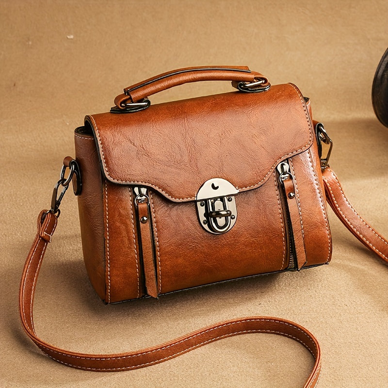 Damen Vintage Handtasche Mit Klappe – Avelline
