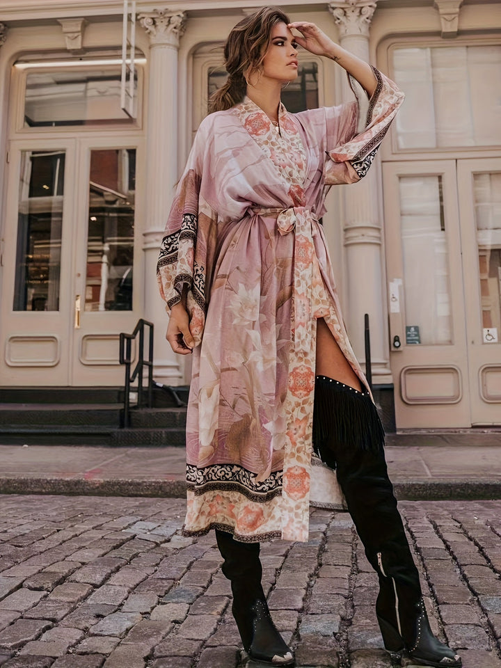 Modischer Kimono mit Blumenprint – Avérine