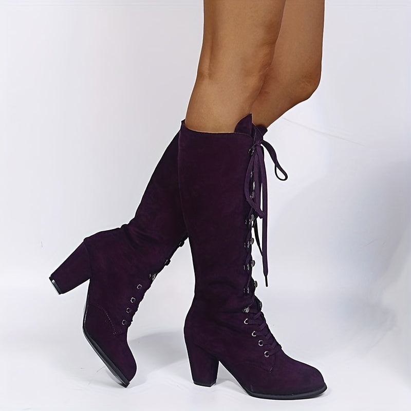 kniehohe, bequeme lange Winterstiefel für Damen – Lioré