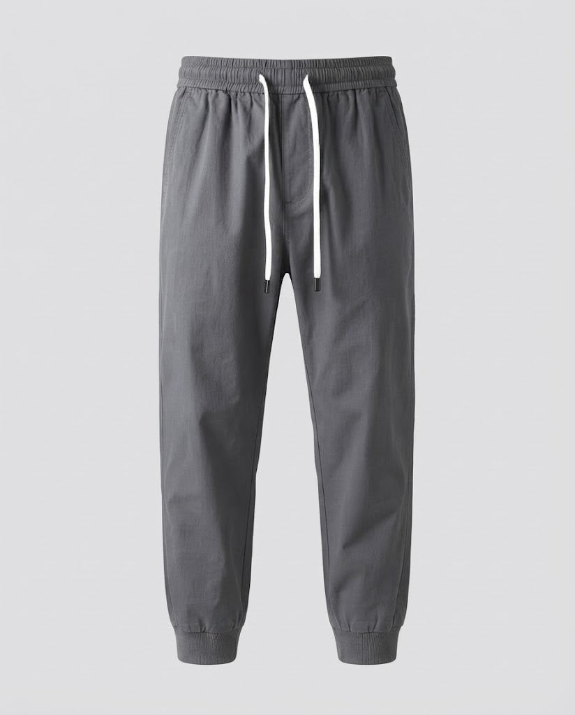 Herren Leichte Elastische Jogginghose mit Kordelzug und Knöchelsaum Echoarchiv