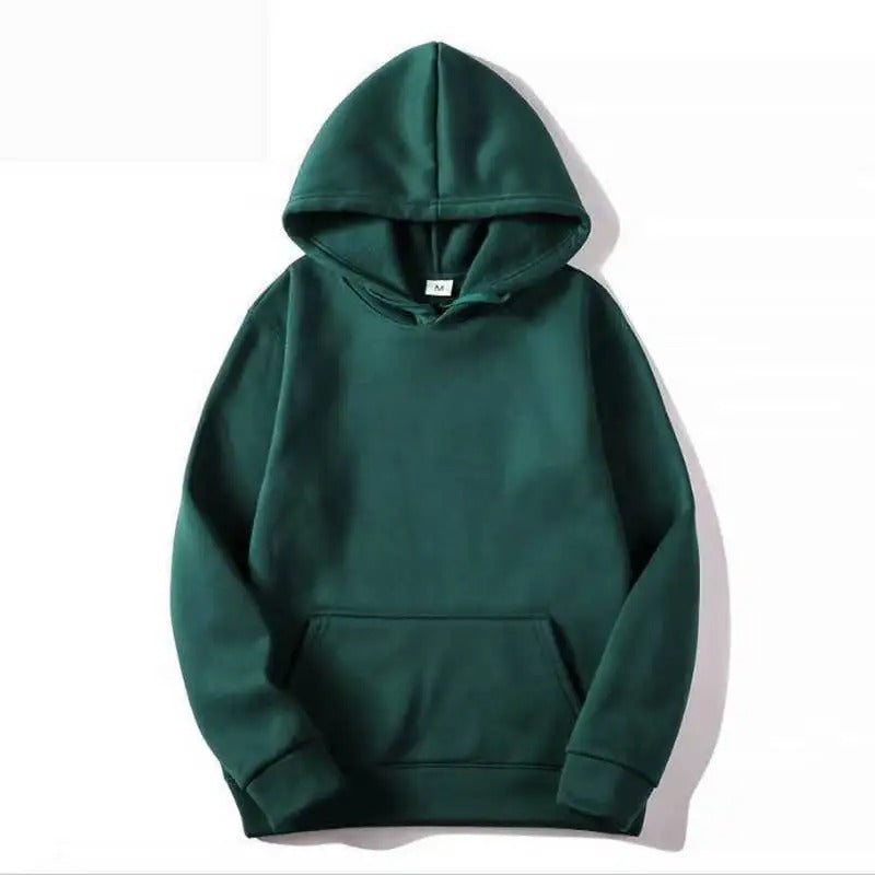 Echoarchiv | Unifarbener Kapuzenpullover Aus Baumwolle Für Frauen