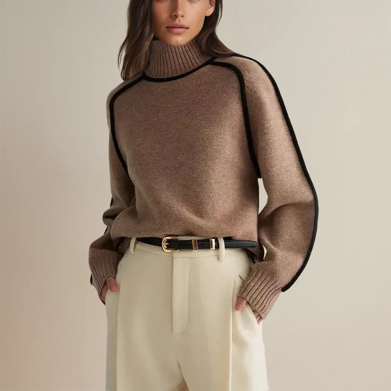 Elegante HerbstPullover In Übergröße