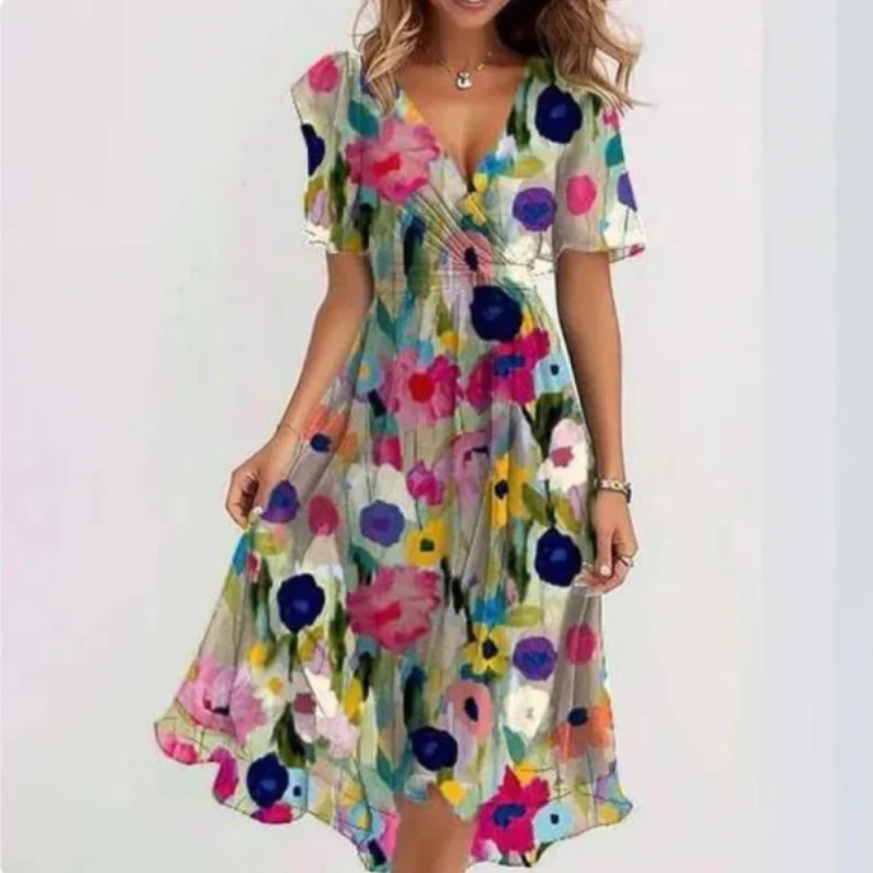 Echoarchiv | Damen Elegant Sommerkleid Partykleid