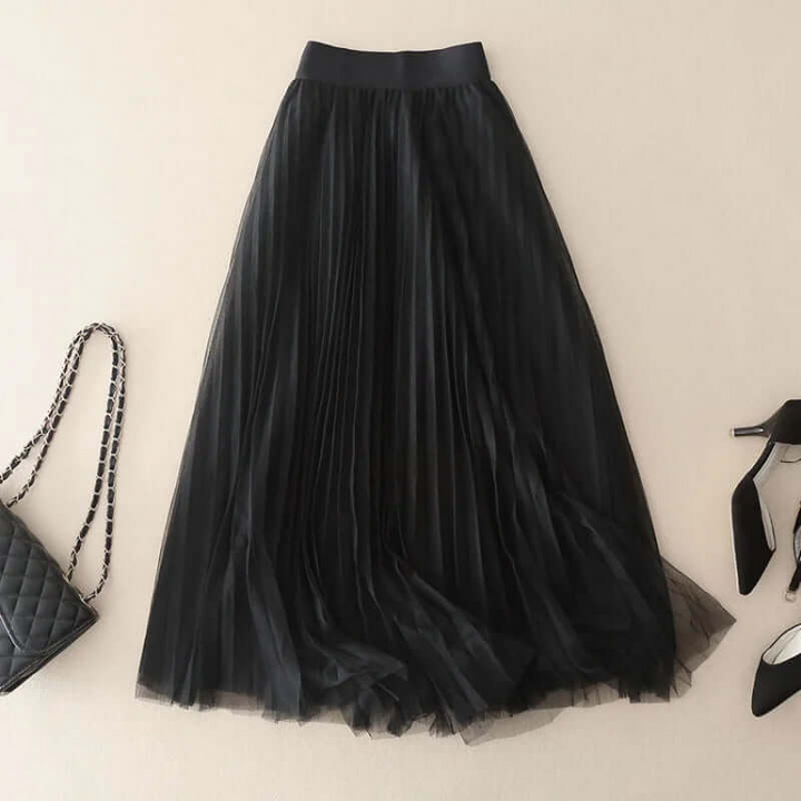 Echoarchiv | Damen Faltenrock Lang Maxi