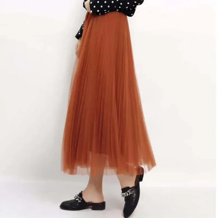 Echoarchiv | Damen Faltenrock Lang Maxi