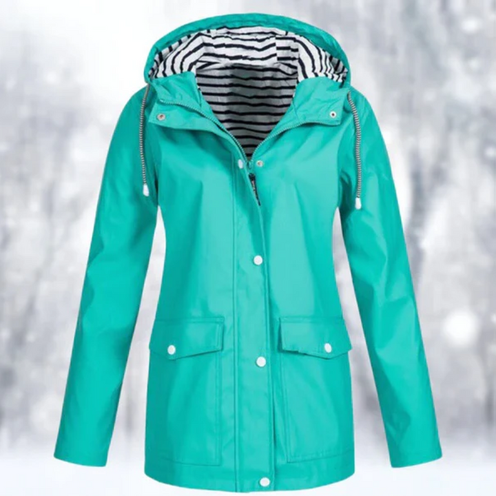 Echoarchiv | Damen Kapuze Regenjacke Wasserdichte