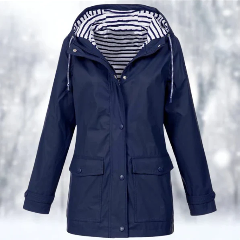 Echoarchiv | Damen Kapuze Regenjacke Wasserdichte
