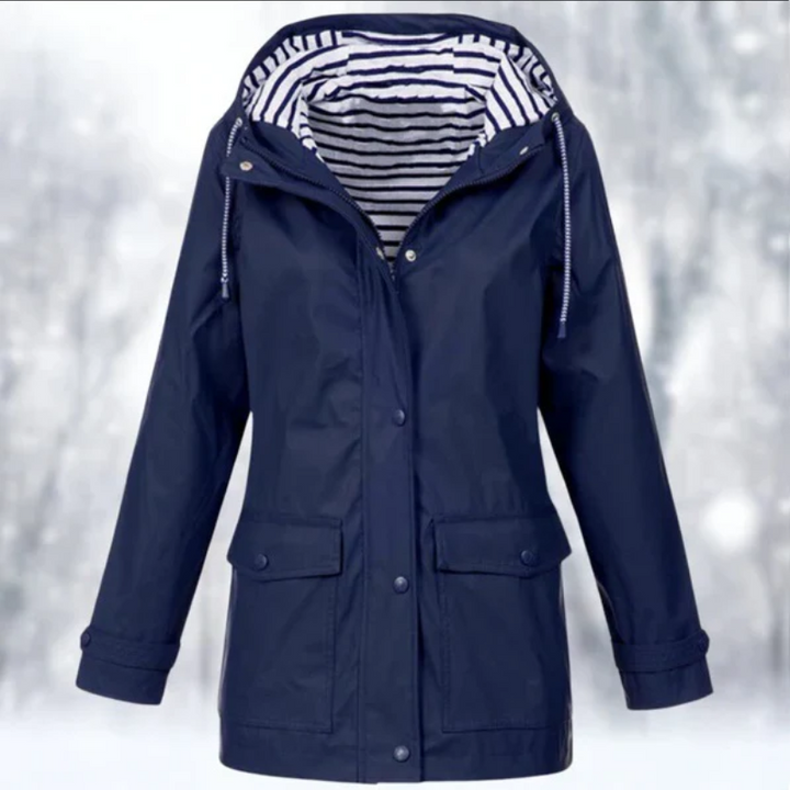 Echoarchiv | Damen Kapuze Regenjacke Wasserdichte