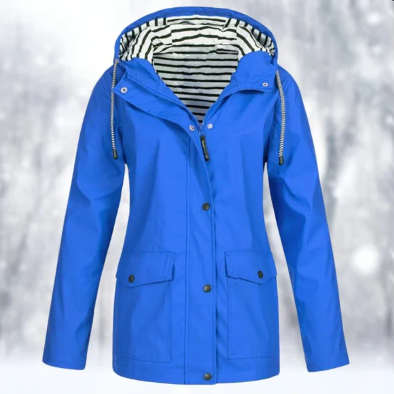 Echoarchiv | Damen Kapuze Regenjacke Wasserdichte