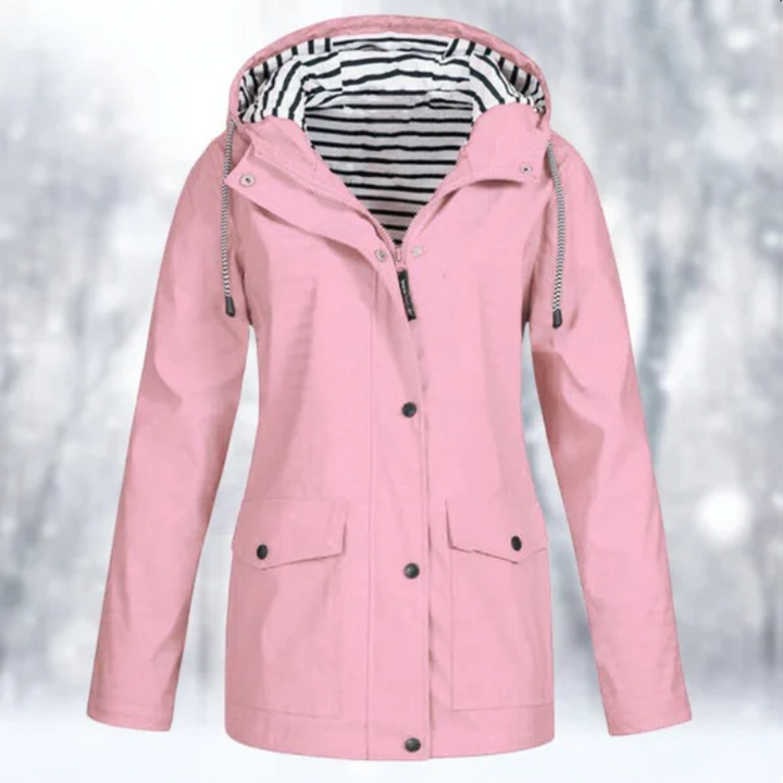 Echoarchiv | Damen Kapuze Regenjacke Wasserdichte