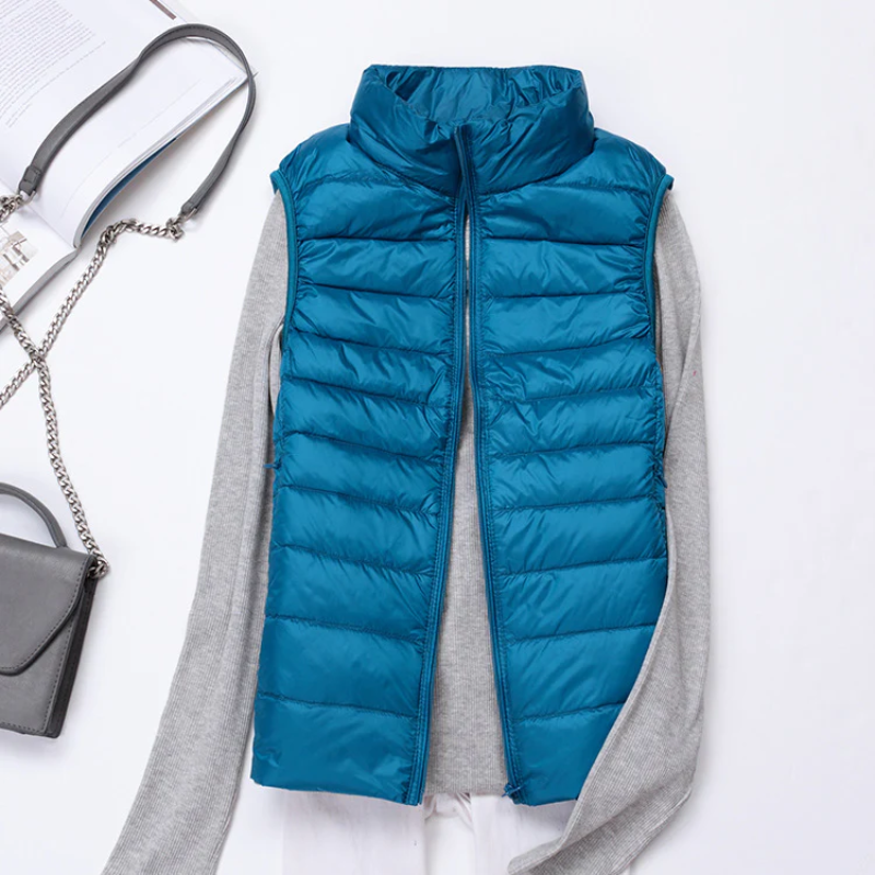 Echoarchiv | Damen Leichte Steppjacke Ärmellose Weste
