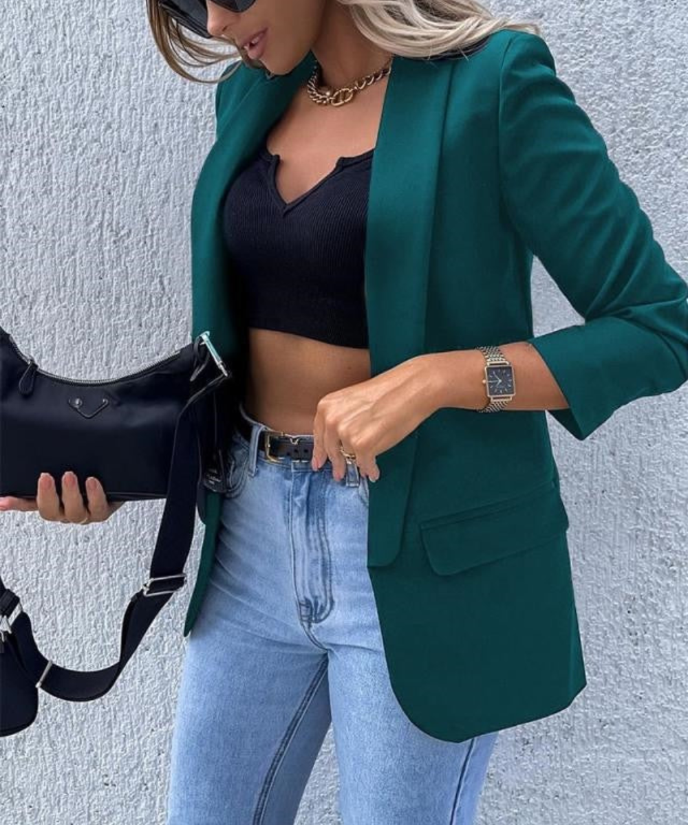 Echoarchiv | Damen Eleganter Blazer Schwarz