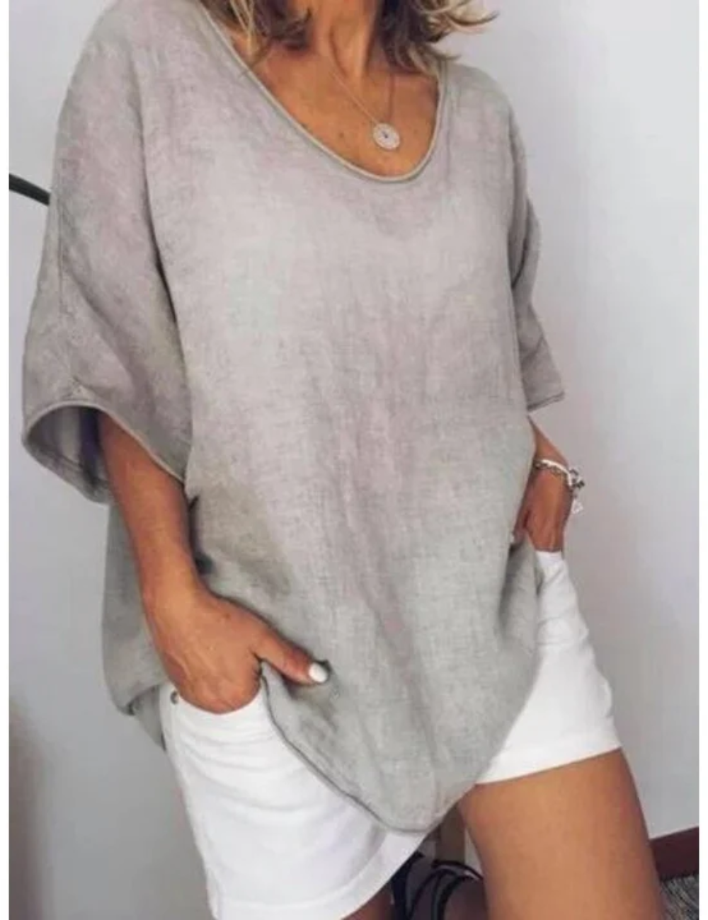 Echoarchiv | Damen Oversized T-Shirt Weiß