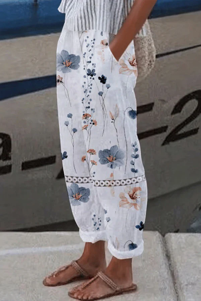 Echoarchiv | Casual Unique Printed Button Pocket Pants
