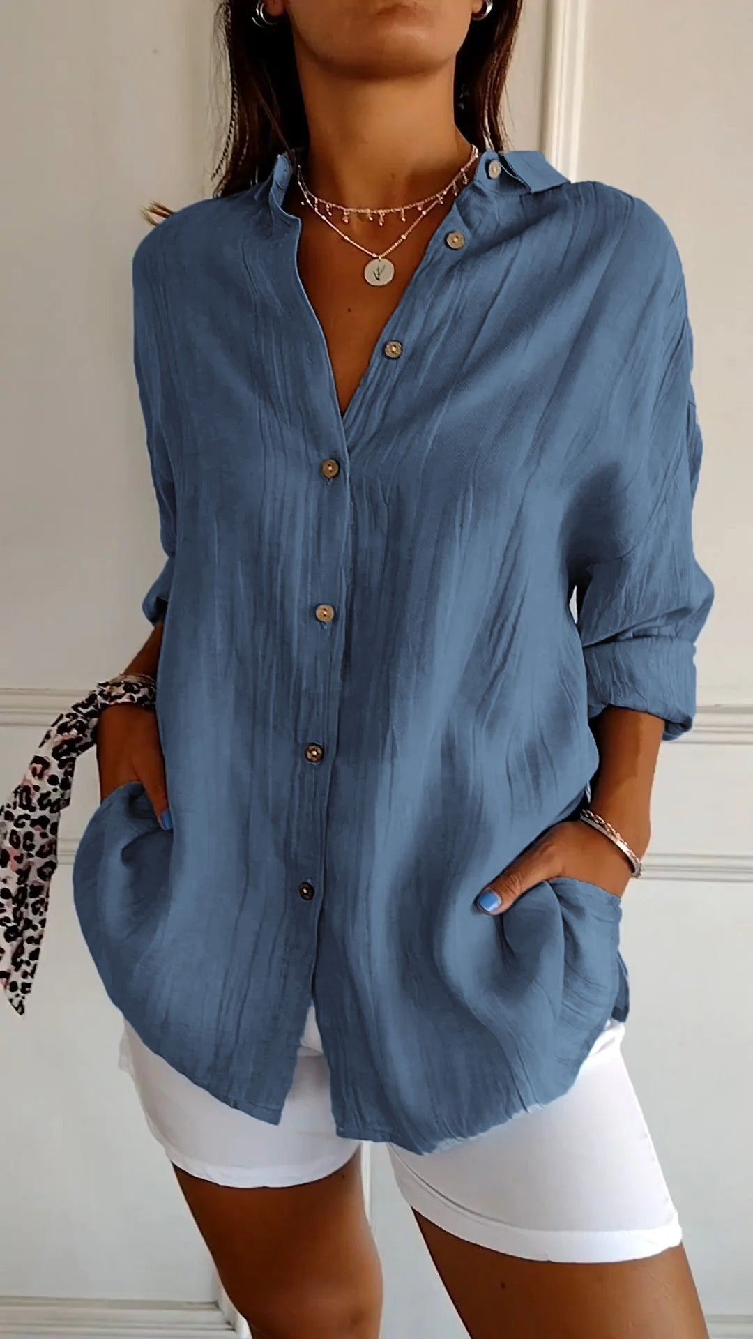 Glanzvolle Eleganz Bluse