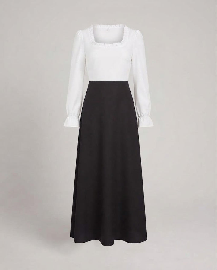 Damenhistorisches Kostümkleid mit modernen Akzenten und Schwungrock Echo Archiv