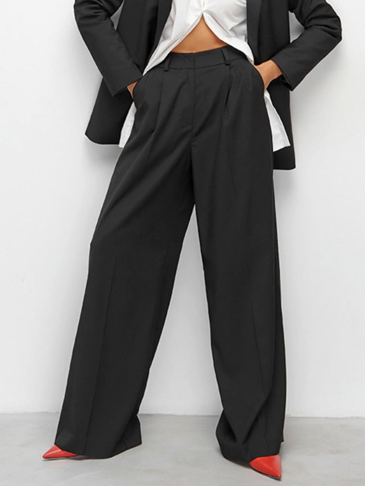 Echoarchiv Hose mit hoher Taille und weitem Bein