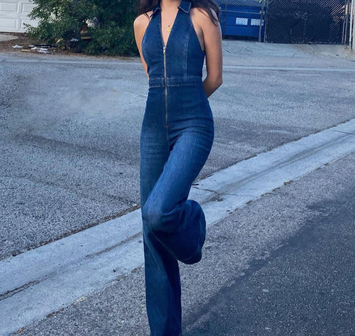 Echoarchiv | Denim Overall mit Neckholder