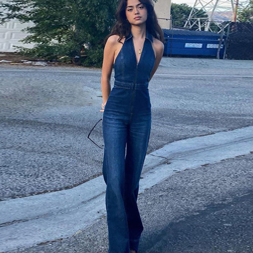 Echoarchiv | Denim Overall mit Neckholder