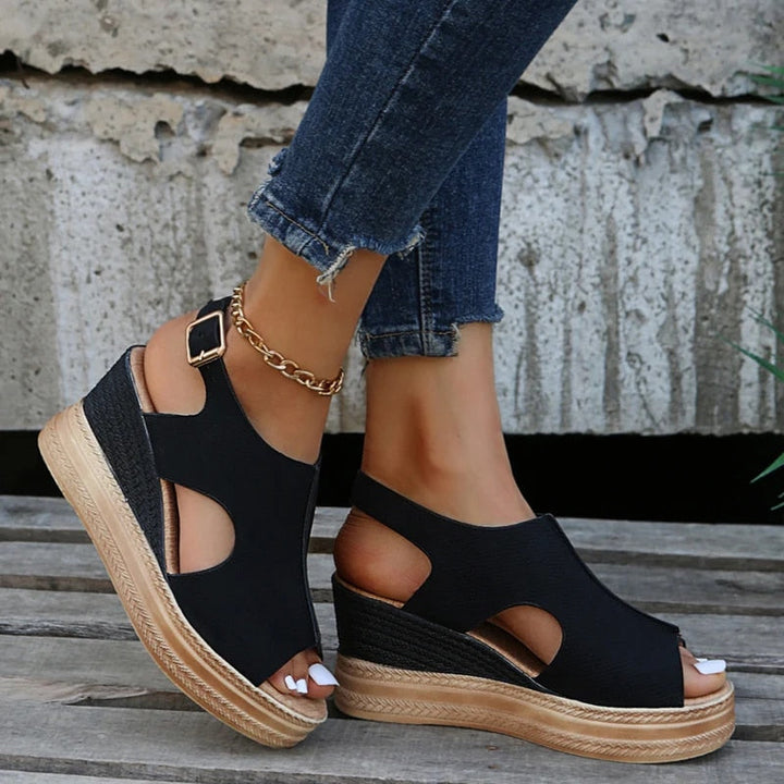 Echoarchiv | Schnallen Keilsandalen
