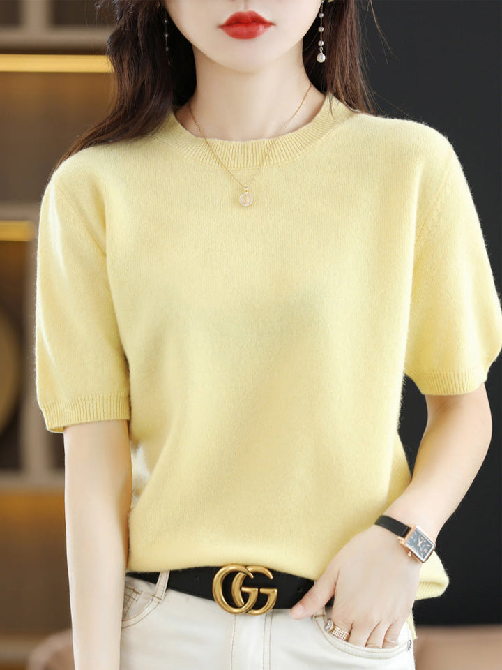 Echoarchiv | Soft Cashmere T-Shirt With Round Neck