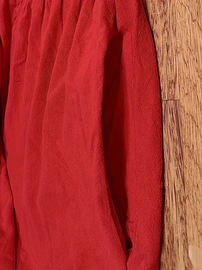 Echoarchiv | Raffinierte Leinen Sommerkleid mit Praktischen Taschen