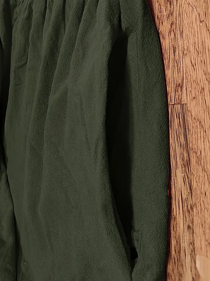 Echoarchiv | Raffinierte Leinen Sommerkleid mit Praktischen Taschen