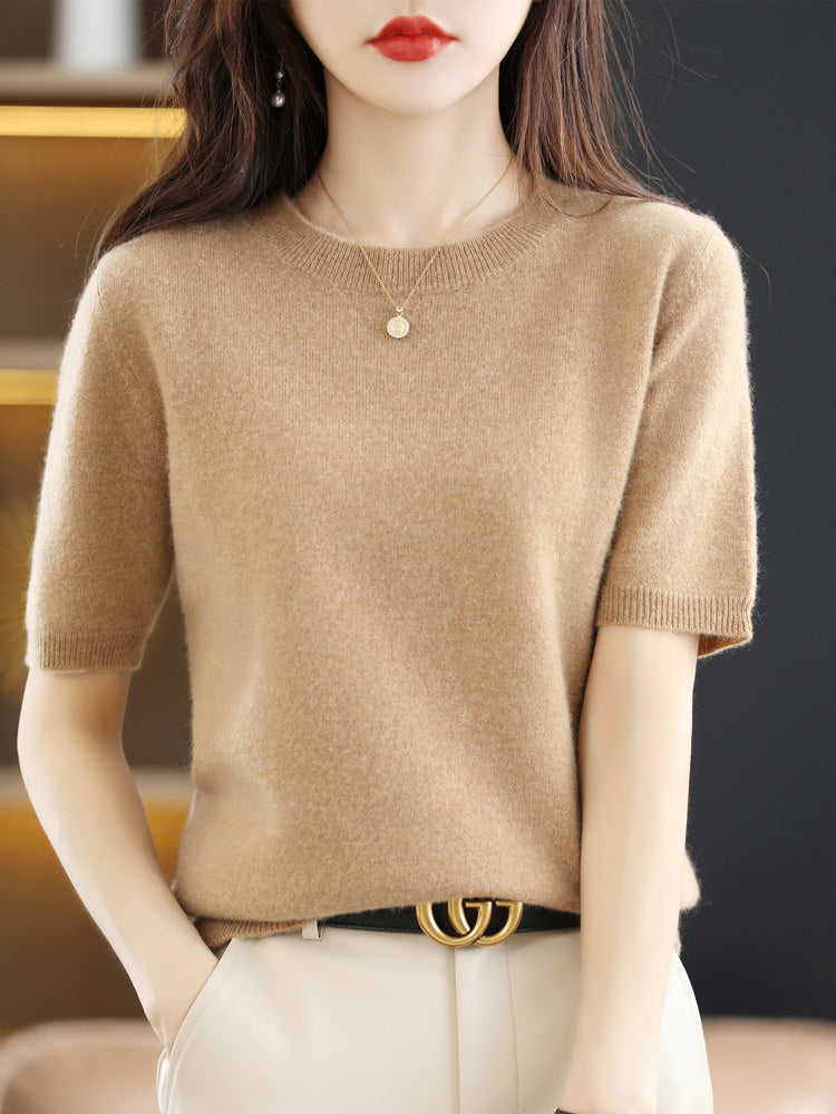 Echoarchiv | Soft Cashmere T-Shirt With Round Neck